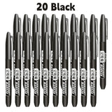 6 PCS Permanent Marker Pen Manga Drawing Markers Black Blue Red Waterproof Ink Sketch Pens Stationery Art School Supplies