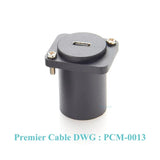 10Gbps USB C to USB C Panel Mount Adapter D-Type XLR Shell Type C 3.1 Female to Female Straight Connector Mounting Socket