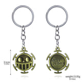 One Piece Luffy Straw Hat Keychain Rotatable Zoro Skull Metal Pendant Role-Playing Decorative Accessories Fan Jewelry Gift