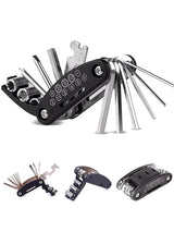 16 in 1 Portable Bicycle Repair Tools Kit Hex Wrench Nut Tire Screwdriver Motorcycle Bicycle Repair Tools