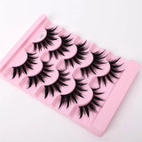 Yiernuo 1/5 Pairs Cosplay Anime Eyelashes Manga Lashes Dramatic Fairy Clusters Lashes Wet Look Lashes