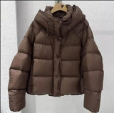 ZAROY Women's Thick Warm Cotton Jacket With Rhinestones Winter Casual Stand Collar Zipper Pocket Down Coat Puffer куртка