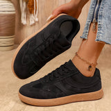 Retro Brown Platform Sneakers Women 2026 Flat Trend German Training Shoes Woman Plus Size 43 Non-slip Thick Sole Vulcanize Shoes
