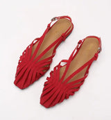 ZAROY Narrow Band Women Flat Sandals Large Size Designer Brand Banquet Wedding Shoes Summer Hollow Beach Gladiator Sandalias