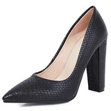 Fashion High Heels Shoes Women Large Size Sexy Animal Print Block Heels Pumps Women Party Office Shoes Dress Pumps Female