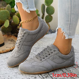 Women's Casual Flat-soled Non-slip Wear-resistant Sport Shoes Spring Autumn Round-toe Soft and Comfortable Women Single Shoes