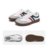 HOBIBEAR Unisex Wide Toe Shoes Artificial Leather Sneakers Casual Lace Up Retro Fashion Shoes for Women Men