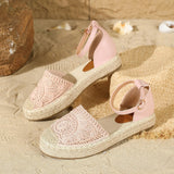 New 2026 Summer Women's Vintage Flats Hemp Rope Bottom Sandals Comfortable Sandals Women's Fisherman Sandals Sandalias De Mujer