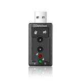 Mini External Usb To 3.5mm Mic Headphone Jack Stereo Headset 3d Sound Card Audio Adapter New Speaker Interface For Laptop