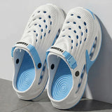 Fashion Hollow Out Thick Bottom Sports Sandals Men Eva Soft Sole Summer Clogs Sandals Men Non Slip Outdoor Driving Beach Sandles
