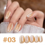 1-12pcs WS Hot Style Non-gray Universal White Cat Eye Gel Nail Polish Super Flash White Glass Bead Nail Art Nail Suppies