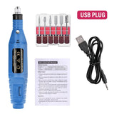 LULAA Electric Nail Drill Machine Set Pedicure Grinding Equipment Mill For Manicure  Professional Strong Nail Polishing Tool