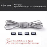 Fashion No Tie Shoelaces Elastic Laces Sneakers Flat Shoe Laces Without Ties Kids Adult Quick Shoelace One Size Fits All Shoes