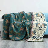 Nordic Throw Blanket For Beds Cotton Double Sided Sofa Cover Sofa Cushion Soft Blanket Leisure Bedspread Four Seasons Thin Quilt