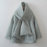 Women Autumn Winter Scarf Jacket Warm parka