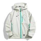 JNLN Unisex Waterproof Windbreaker Outdoor Sport Windproof Single-Layer Jacket Men Women Hiking Climbing Trekking Rain Coat