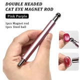 3 in 1 Cat Eye Nail Magnetic Stick Love Heart Snake Pattern French Cat Eye Nail Magnet UV Gel Polish Effect Manicure Design Tool