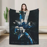 CR7  Football Soccer Blanket Ronaldos Flannel Funny Warm Throw Blanket for Bedding Lounge Decoration