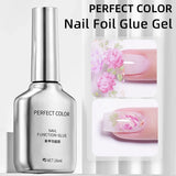 PERPECT COLOR Nail Foil Glue Gel 16ML Foil Transfer Gel for Nails Stickers Transfer Nail Art Gel Nail Polish Manicure DIY