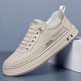New Large Size 38-48 Leather Men's Sneakers Fashion Casual Men's Platform Sneakers Spring Autumn Designer Board Shoes Man