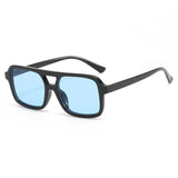Hiking Camping 2024 New Double Beam Anti Light Glasses Personalized Small Frame Retro Glasses Y2K UV400 Outdoor Glasses Female