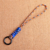 Outdoor Paracord Lanyard Survival Keychain for Men Women Handwoven Backpack Car Keyring Camping Hiking EDC Jewelry Accessories