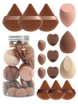 Spring 15 Cans,3 Loose Powder Puffs & 3 Mini Loose Powder Puffs & 3 Mini Makeup Eggs & 3 Mini Air Cushion Puffs, Foundation Mix