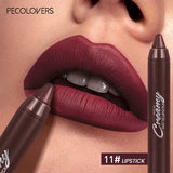 Multiple Colors Matte Lip Liner, Use As Lip Liner and Lipstick, Easy To Accurately Apply, Waterproof Long-lasting Non-stick