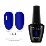 NAILCO 15ml Nails Art Gel Lack Polish Summer Hybrid Nail Varnish Manicure UV Top Coat Base HEMA TPO FREE Esmalte Nail Gel Polish