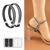 Rhinestone High Heels Shoes Band Anti-loose for Women Shoelaces Anti-drop Elastic Fixed Heel Laces shoe accessories