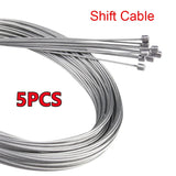 10/5/3/1PC 2M MTB Bicycle Brake Line Bicycle Speed Line Fixed Gear Shifter Gear Brake Cable Set Core Inner Wire MTB Road Bike