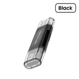 Elough 4 in 1 Card Reader Memory TF SD Card Readers For iPhone 16 15 Laptop USB 2.0 Type C Card Adapter High-speed Transmission