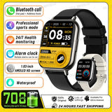 2026 Upgraded Smart Watch Heart Rate Blood Oxygen/Pressure Sleep Monitoring Bluetooth Call Voice Assistant Sport Mode Smartwatch