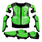 Kid's Motorcycle Armor Vest Protection Motocross Body Armor Jacket Protective Armors Riding Kneepads Moto Full Armor Children