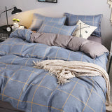 Daisy Printed King Size Duvet Cover Set with Sheets High Quality Washed Cotton Bedding Set Queen Home Bed Sets Comforter Covers