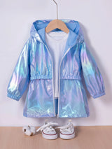 Girl's Spring and Autumn Children's Light and Thin Breathable Zipper Coat Jacket for Boys and Girls Fashion Thin Jacket