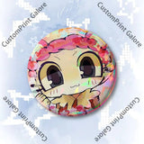 Cute Funny S-Shelly W-Wold Customizable Badge Tinplate Brooch Laser Film Lapel Pin for Decoration Party Small Gifts