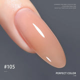 PERFECT COLOR  4-in-1 Builder Nail Gel,20g 12 Colors Rubber Base Gel Polish,Extension for DIY Salon Girls Home,Nail Art Brushes
