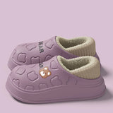 Waterproof Plush Warm Slippers for Indoor and Outdoor Comfort