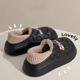 Waterproof Plush Warm Slippers for Indoor and Outdoor Comfort