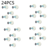 3/6pcs No Drill Magnetic Remote Holder - Wall Mount for TV/AC/DVD Remotes, White Space-Saving Design