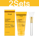 HOYGI Turmeric Collagen Mask Cleansing Pore Improves Spots Gentle Exfoliation Brightening Dullness Smoothing Peel-off Mask 75g