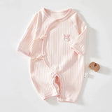 Somenie Infant Knitting Jumpsuit 100% Cotton Long Sleeve Romper One Piece Outfit for Boys & Girls Newborn Baby 4 Seasons Wear