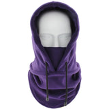 Thermal Fleece Balaclava Hat Hooded Neck Warmer Cycling Face Mask Outdoor Winter Skiing Sport Face Mask Men Cycling Masked Caps