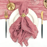 Party Supply Table Decoration Gauze Napkin Soft Thin Cotton Napkin Retro Reusable Placemats Hotel