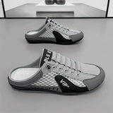 Men's Fashion Soft-soled Half Slippers Summer Men Trendy Bottom Casual Shoes Soft Sole Sneakers Zapatos De Hombre Plus Size 48