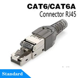 Clearance_RJ45 Cat8 Cat7 Cat6A Connectors Metal Tool Free Easy Termination Plug 2000MHz 40G LAN Cable 22AWG - 24AWG Reusable Eth