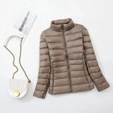 Plus Size down Jacket Female Short Ultra Lightweight Packable Puffer Coats Women Fashion 15 Colors Warm Slim Fit Parkas 7XL