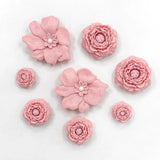 Cute Shoe Charms Set DIY Flower Hole Shoe Buckle Shoes Accessories 3D Flower Bouquet Bone White Hole Shoe Decorations For Women
