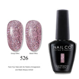 NAILCO 15ml Brown Nails Art Red Color Gel Nail Polish Semi-permanent UV Gel Polish Coffee Manicure Chocolate Hybrid Nail Varnish